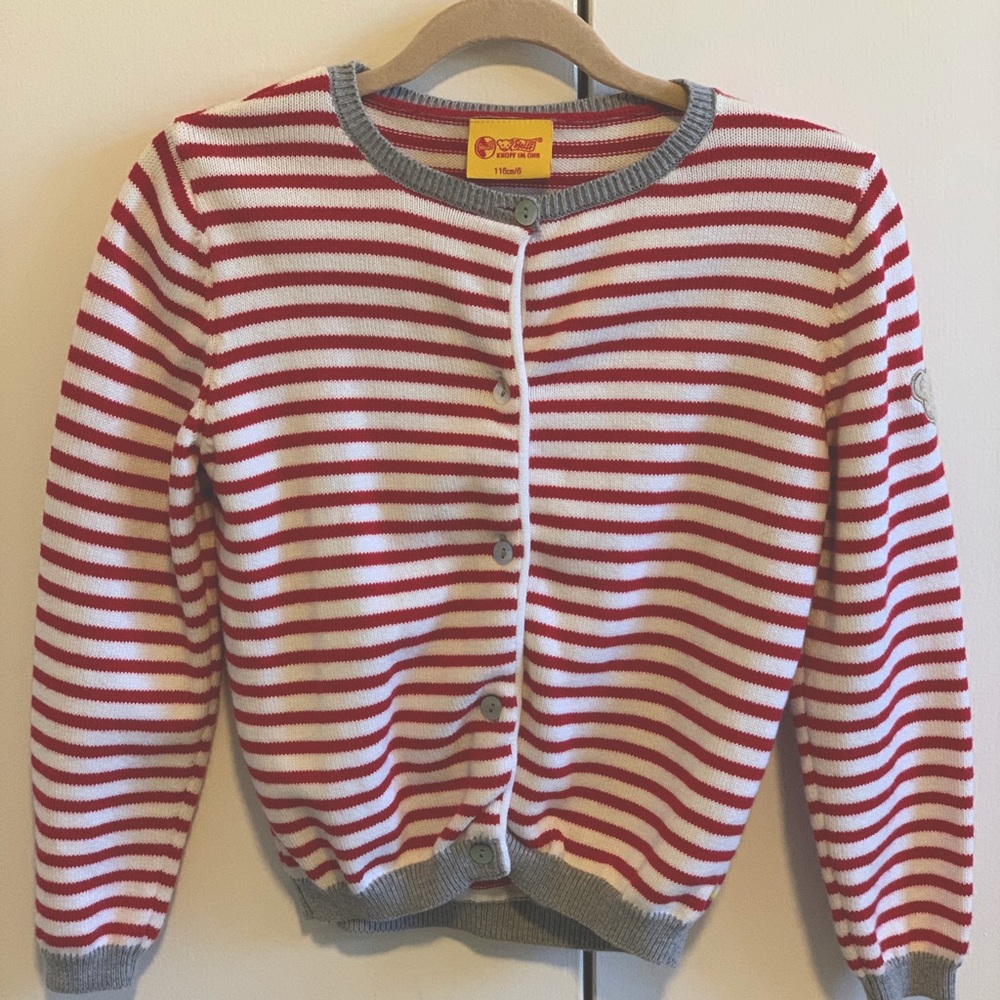 Steiff Striped Cardigan, size 6